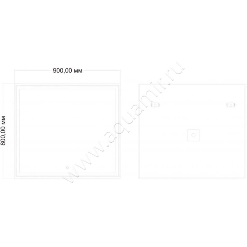 Зеркало с подсветкой Art&Max Zoe AMZOE900800DSF размеры