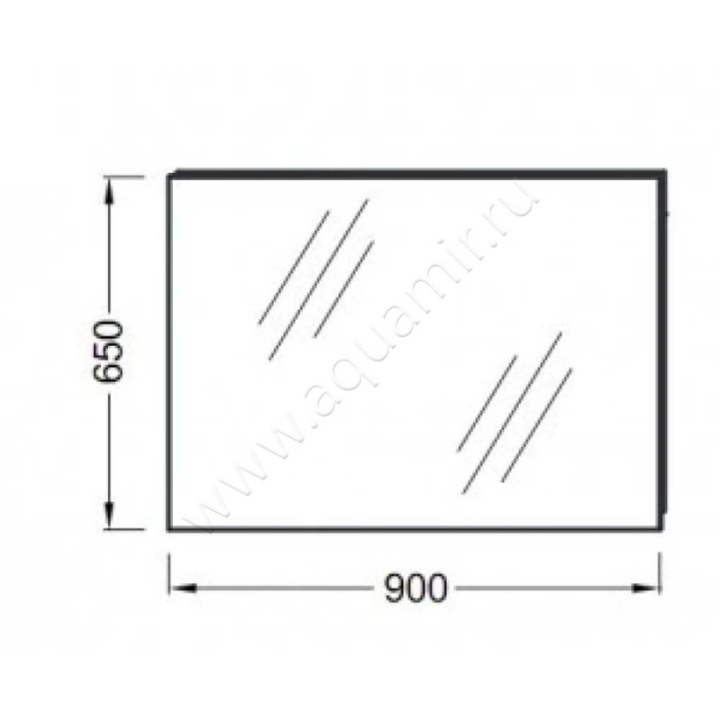 Зеркало Jacob Delafon Ove Sequoia EB1083NF размеры