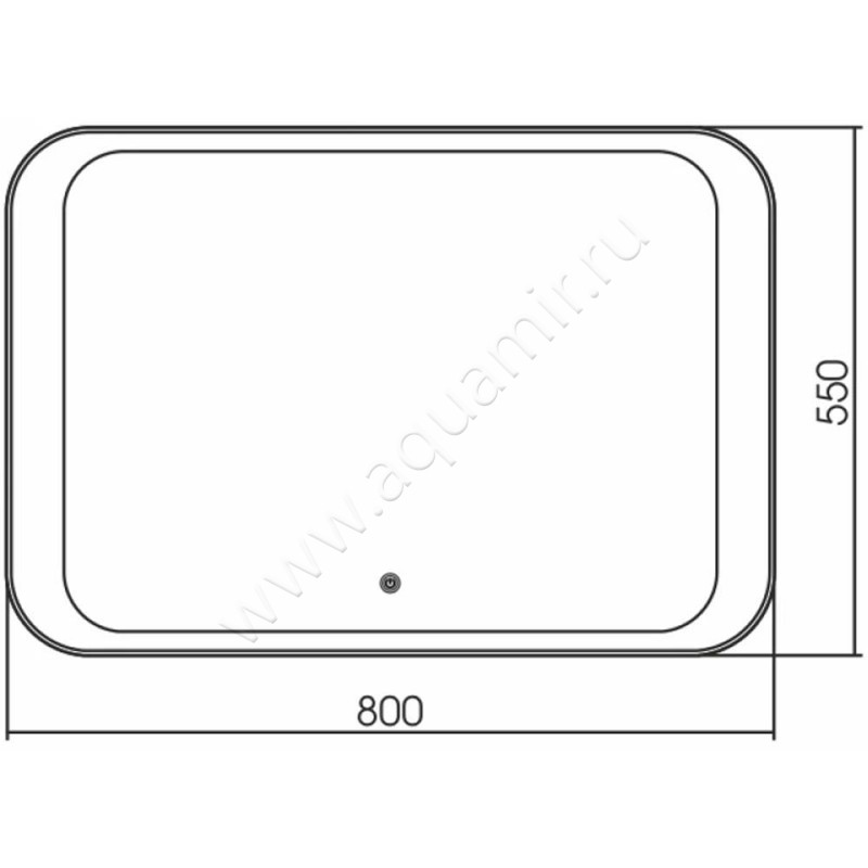 Зеркало с подсветкой Grossman Modern 280550 размеры