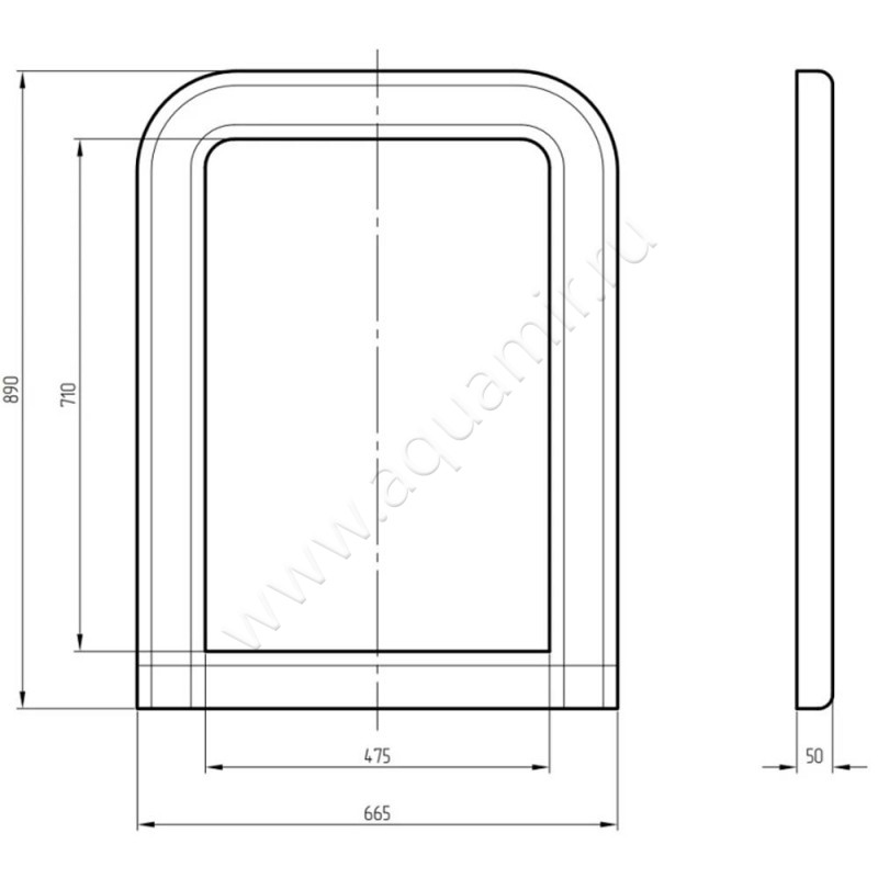 Зеркало Migliore 26358 размеры
