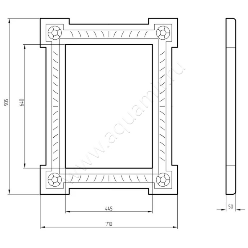 Зеркало Migliore 26539 размеры
