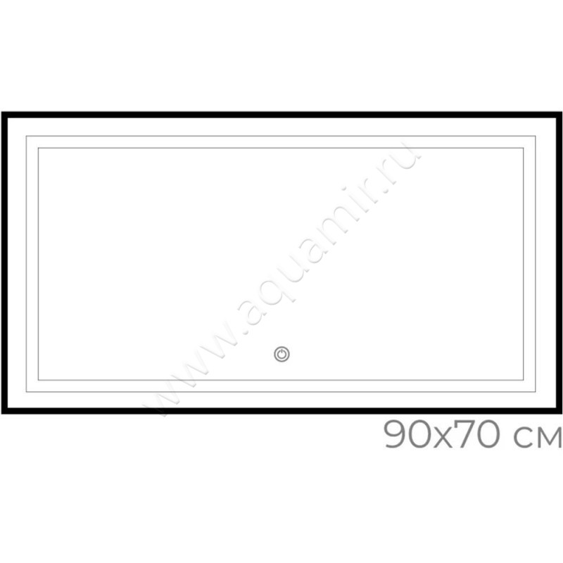 Зеркало с подсветкой Fixsen FX2090B размеры
