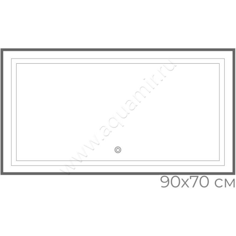 Зеркало с подсветкой Fixsen FX2090F размеры