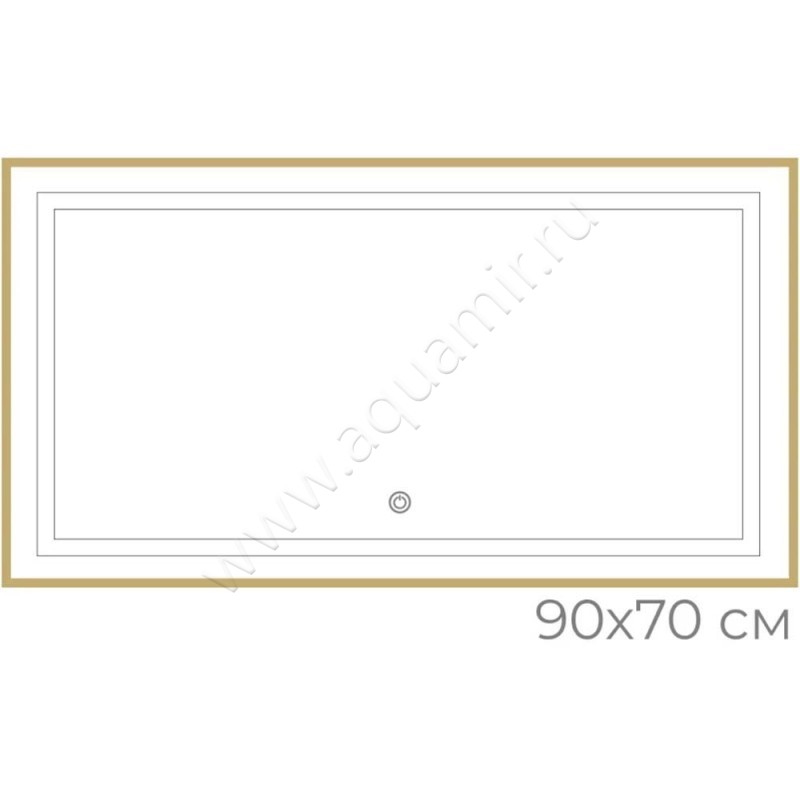 Зеркало с подсветкой Fixsen FX2090G размеры