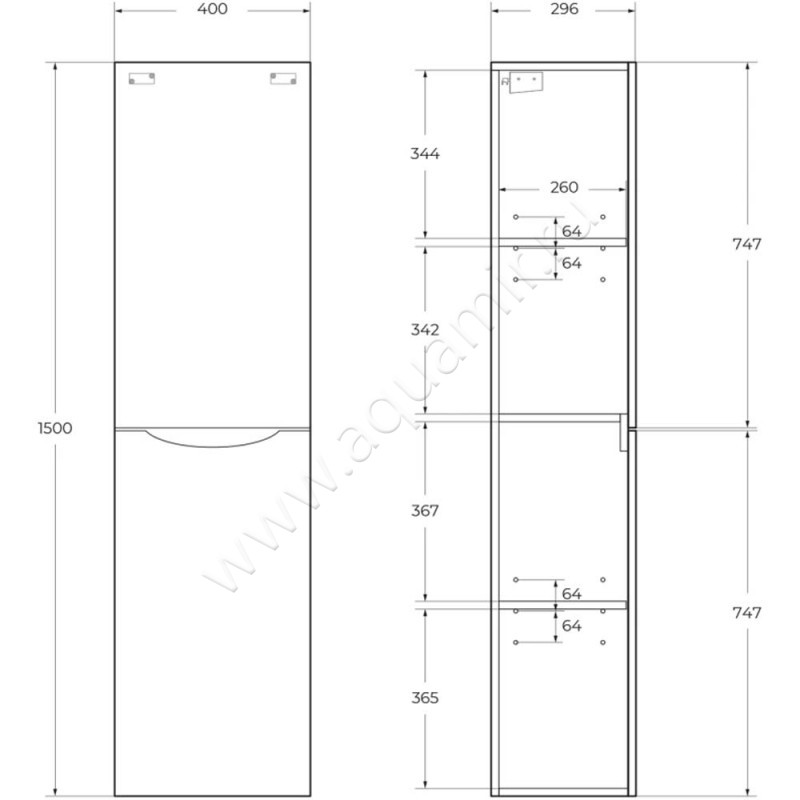 Шкаф-пенал BelBagno Marino FLYMARINO15002ASCRGPL размеры