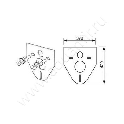 Монтажная прокладка TECEprofil 9.200.010 размеры