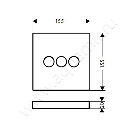Вентиль Hansgrohe ShowerSelect 15764000 размеры