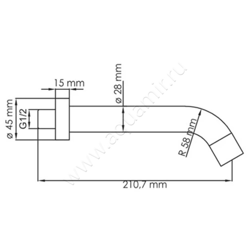 Смеситель Wasserkraft Mindel A85593 размеры