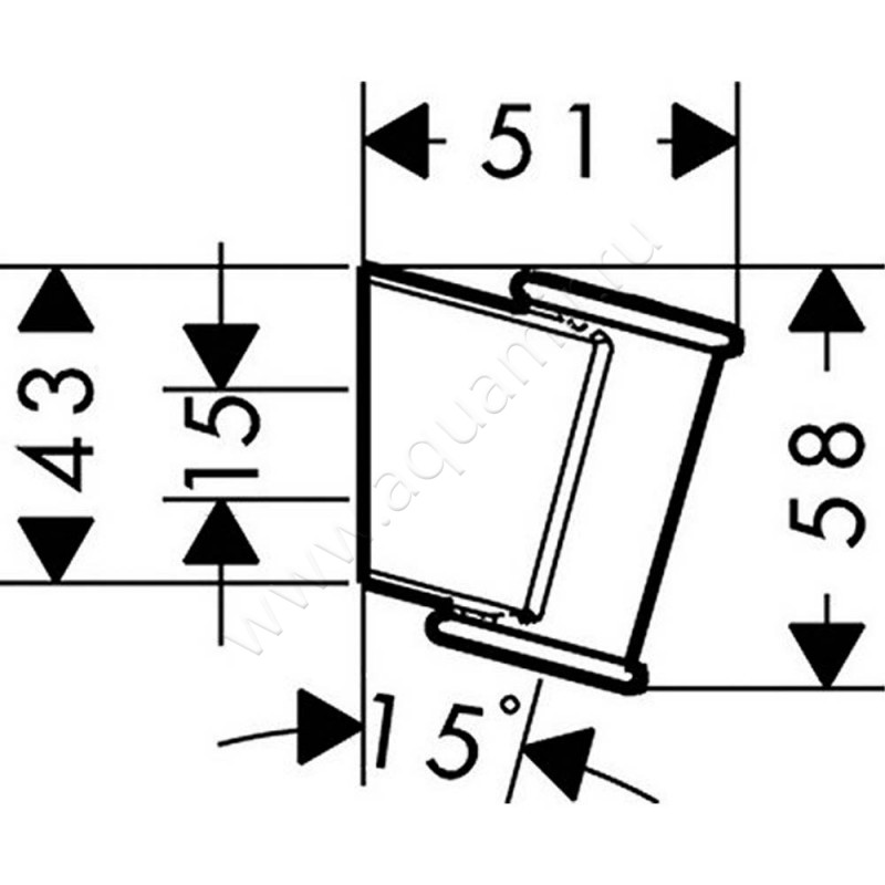 Держатель для душа Hansgrohe Porter classic 28324000 размеры