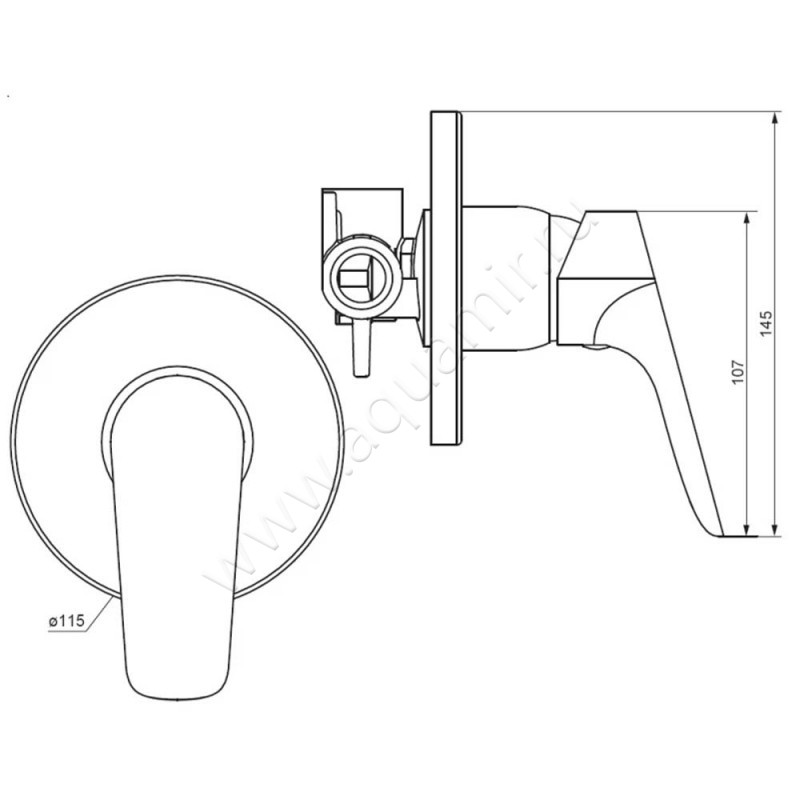 Смеситель Damixa Jupiter 777500300 размеры