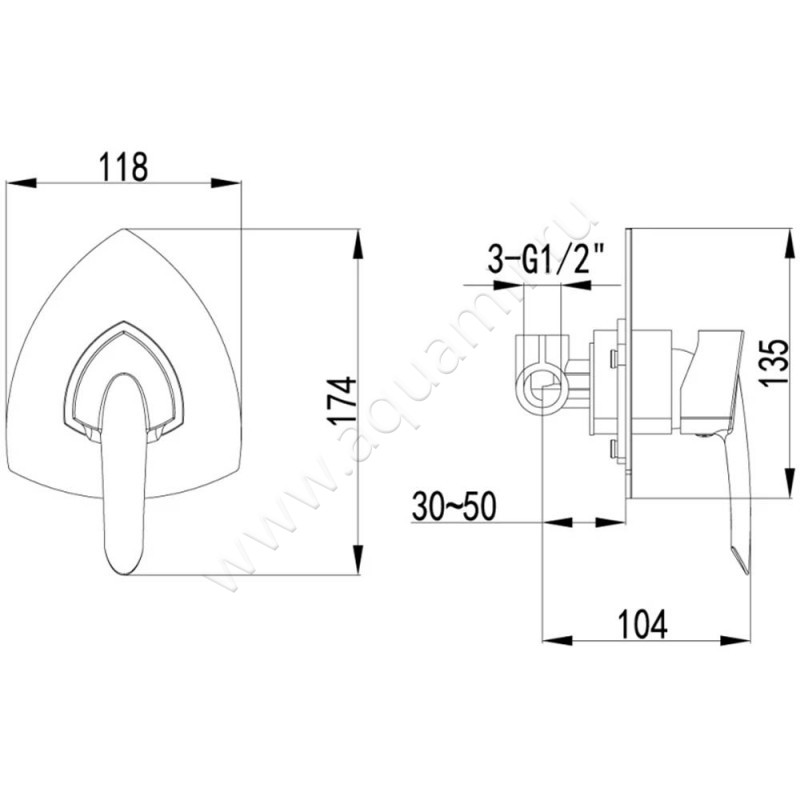 Смеситель Lemark Mars LM3523C размеры