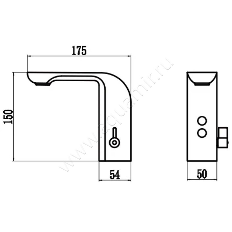 Смеситель для раковины Savol S-GY8885H размеры