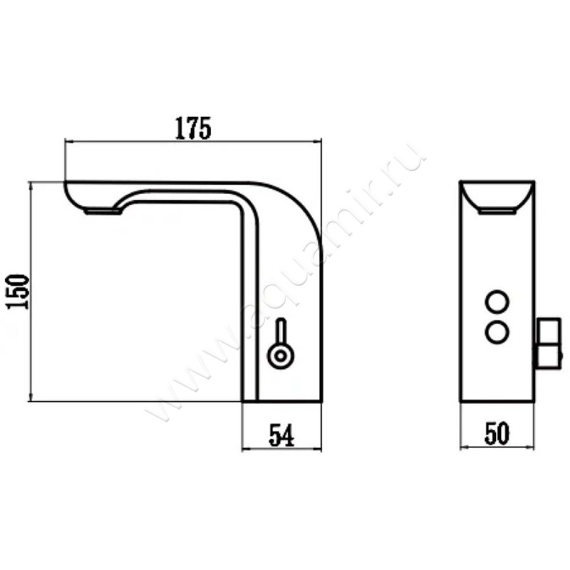 Смеситель для раковины Savol S-GY8885 размеры