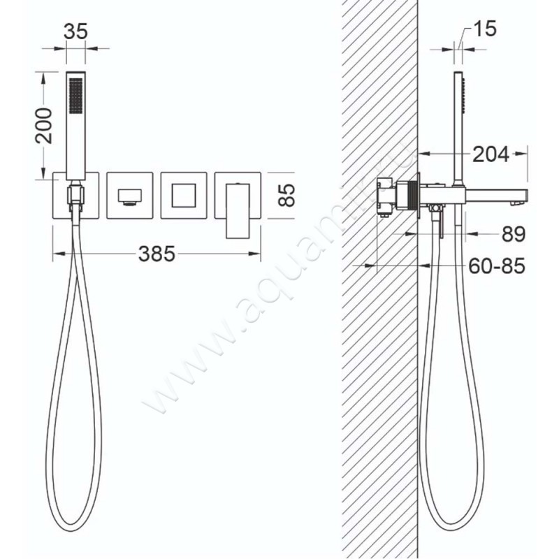 Смеситель Timo Selene 201417YSM размеры