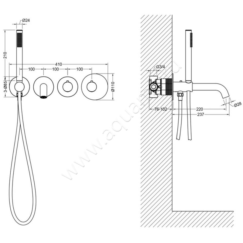 Смеситель Timo Saona 232418YSM размеры