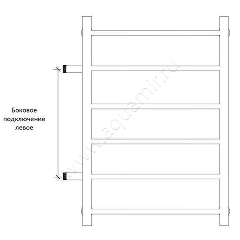 Полотенцесушитель водяной Secado Понтида плюс 4603777448080 размеры