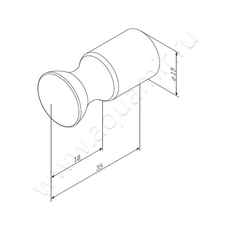 Крючок AM.PM Sensation A3035500 размеры