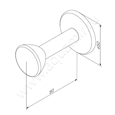 Крючок AM.PM Sensation A3035800 размеры