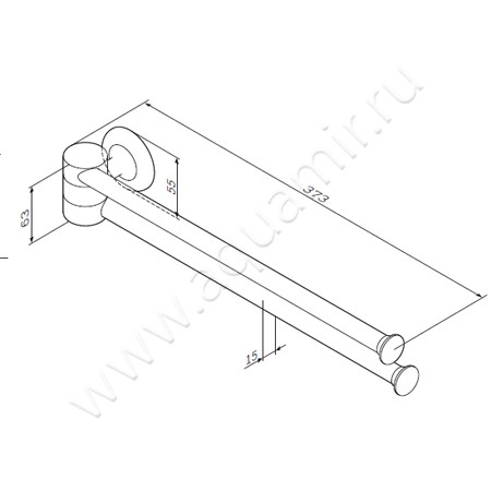 Полотенцедержатель AM.PM Like A8032600 размеры