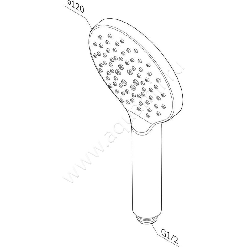 Душевая лейка AM.PM Like F0280000 размеры