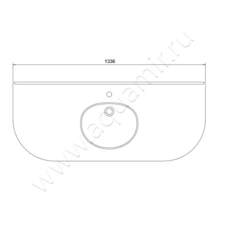 Столешница с раковиной Burlington Furniture BW13 размеры