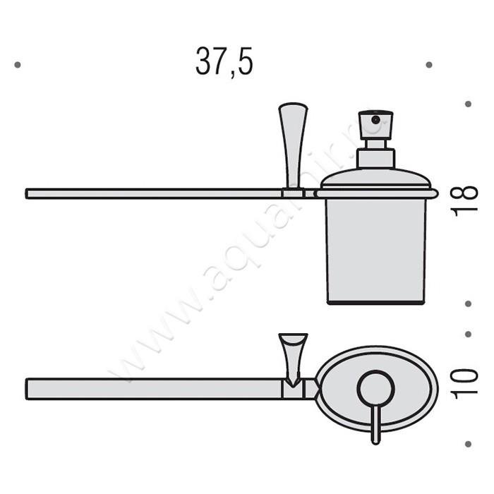 Полотенцедержатель Colombo Land B2874.SX размеры