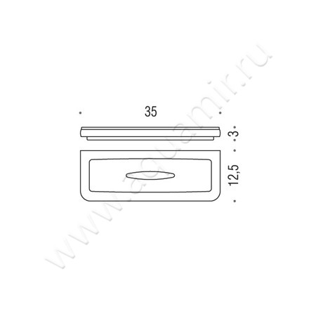 Мыльница настольная Colombo Lulu B6203.gold размеры