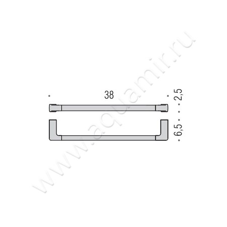 Полотенцедержатель Colombo Lulu B6209.gold размеры