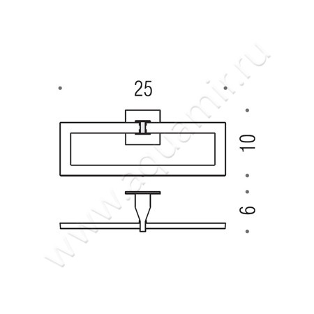 Полотенцедержатель Colombo Forever B2931.000 размеры