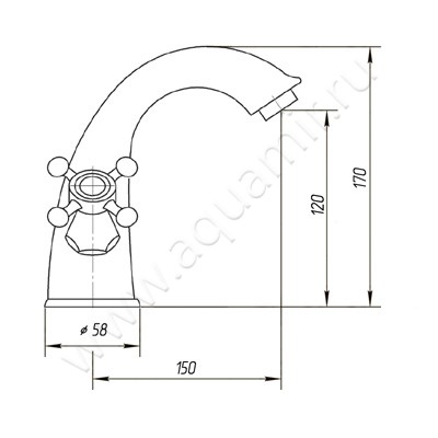 Смеситель для раковины Migliore Prestige 26900 размеры