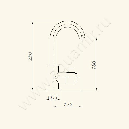 Смеситель для раковины с термостатом Migliore Fortis 25045 размеры