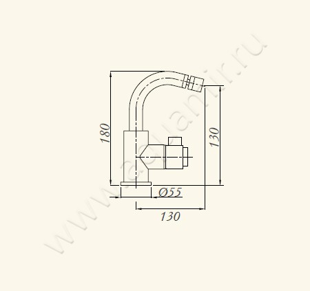 Смеситель для биде Migliore Fortis 25046 размеры