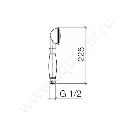 Душевая лейка Dornbracht Madison 28 002 970-06 размеры