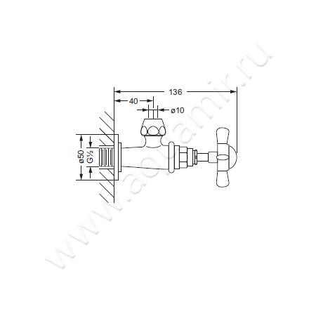 Угловой вентиль Joerger 1909 629.12.100.011 размеры