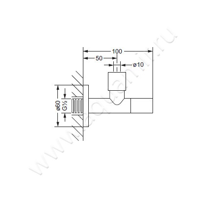 Угловой вентиль Joerger Plateau 630.12.100.066 размеры