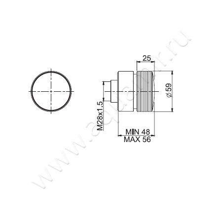Клапан контроля Carlo Frattini Texture F5613/1HCR размеры