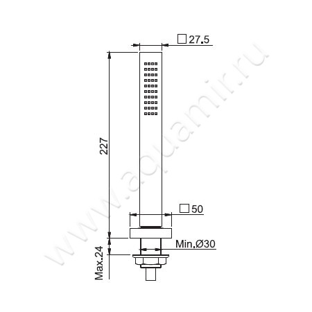 Душевой гарнитур Carlo Frattini Wellness F2196SN размеры