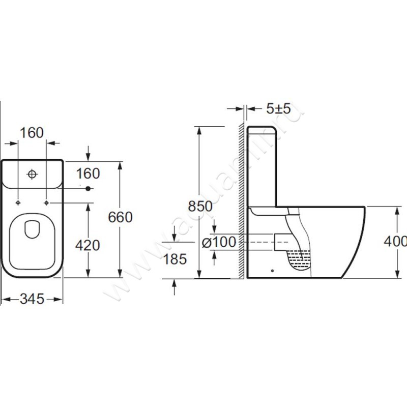 Унитаз напольный BelBagno ALPINA BB10100CP размеры