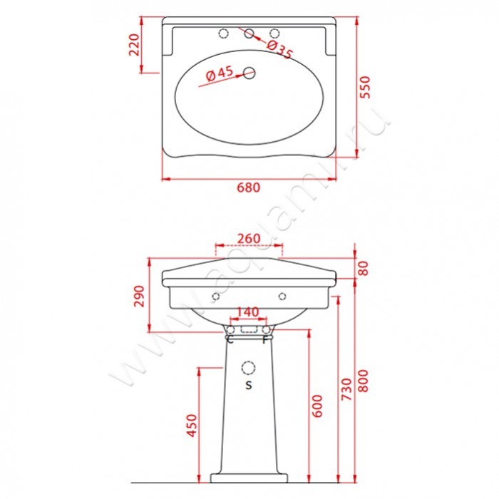 Раковина подвесная ArtCeram Hermitage HEL002 01 00 размеры