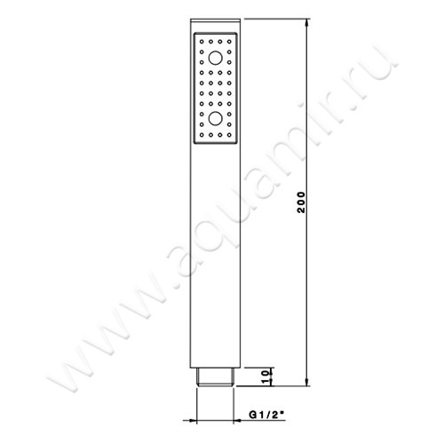 Душевая лейка Nicolazzi Doccia Collection C7139CR размеры
