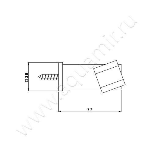 Держатель ручного душа Nicolazzi Doccia Collection C7138CR размеры