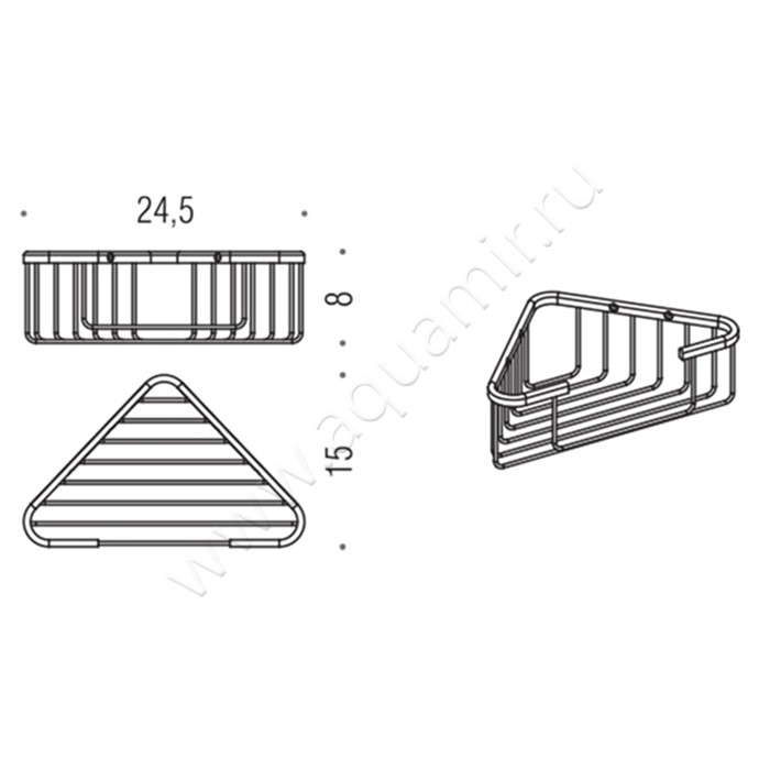 Полка Colombo Basic B2733 размеры
