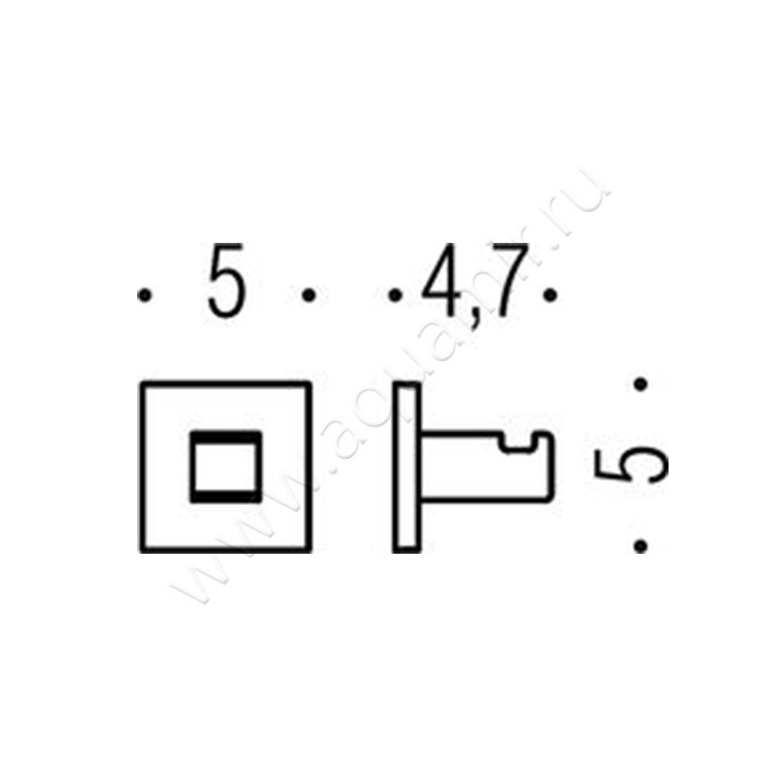 Крючок Colombo BasicQ BLC97.CR размеры