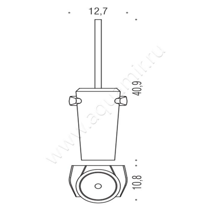 Ершик подвесной Colombo Road B8007 размеры