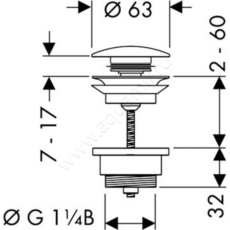 Смеситель для раковины Hansgrohe Metropol 74511000 размеры