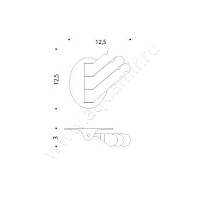 Крючок Colombo Luna CB17 размеры