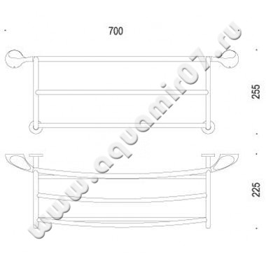 Полотенцедержатель Colombo Melo B1287.000 размеры
