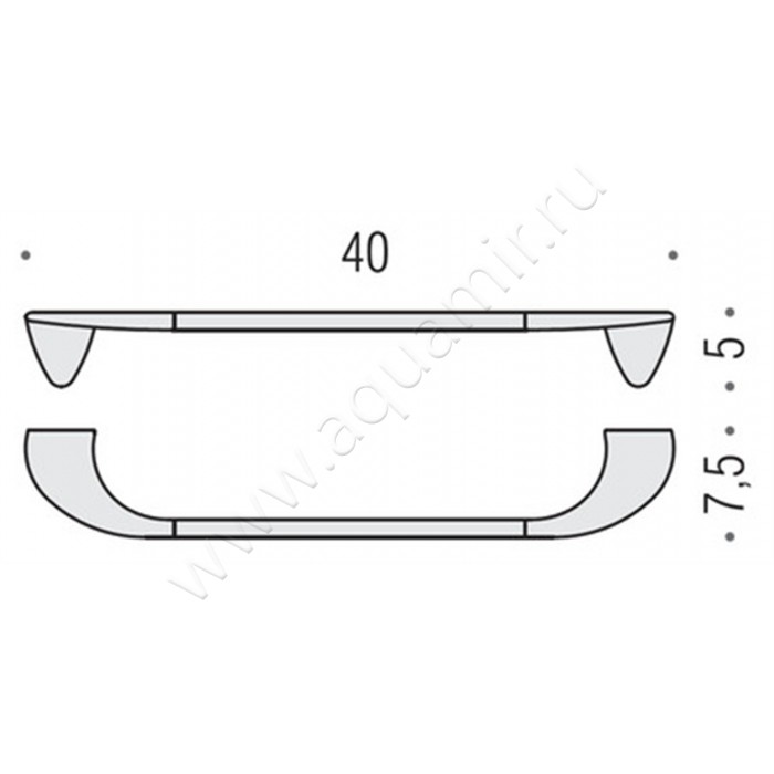 Полотенцедержатель Colombo Khala B1809.000 размеры