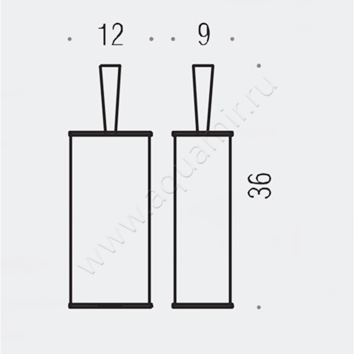 Ершик напольный Colombo Khala B9405.000 размеры