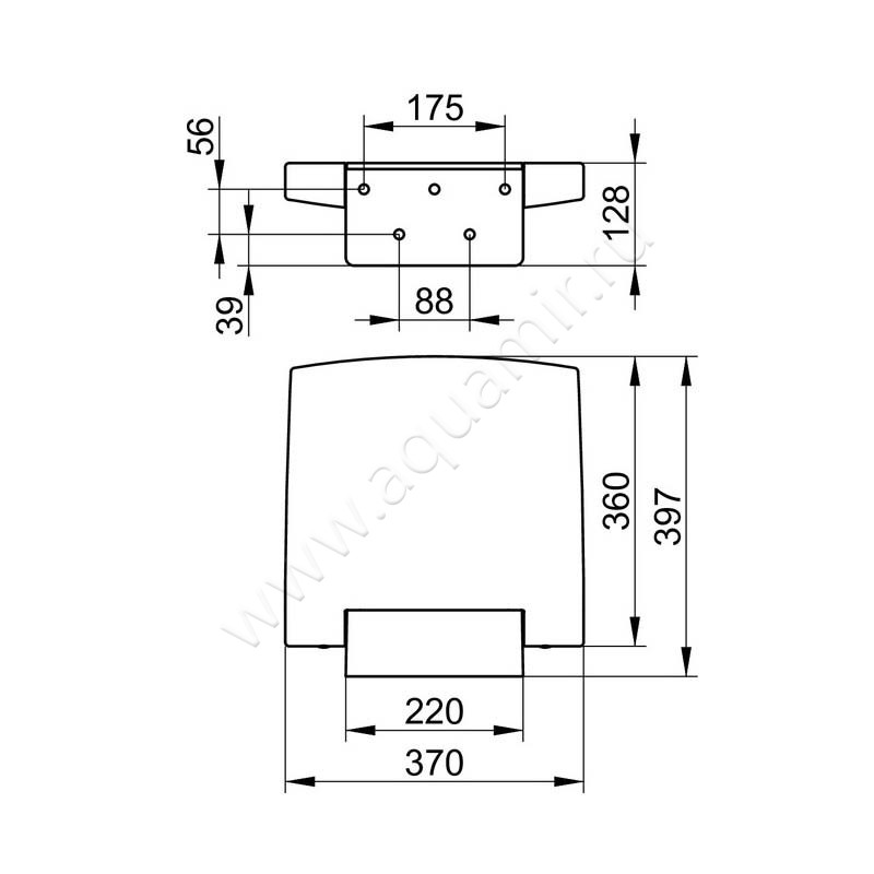 Сиденье для душа Keuco Plan 14983170037 размеры